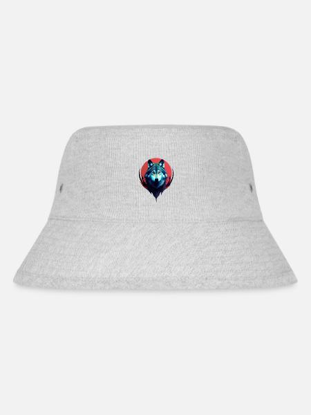 Wolf - Stanley/Stella recycelter Bucket Hat - Grau meliert