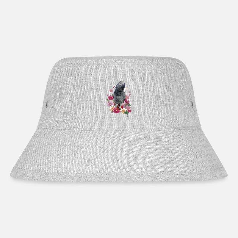 Der graue Papagei - Stanley/Stella recycelter Bucket Hat - Grau meliert
