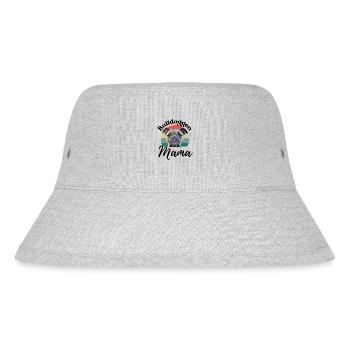 BULLDOGGEN MAMA ... Hund Hunde Bulldogge - Stanley/Stella recycelter Bucket Hat - Grau meliert - Vorne