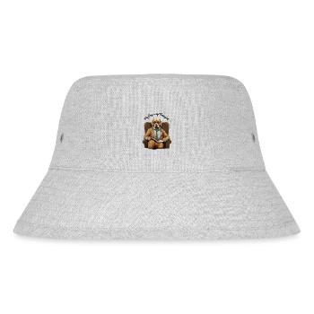 Golden Retriever: "My Dog is My Therapist" - Stanley/Stella recycelter Bucket Hat - Grau meliert - Vorne