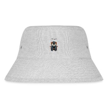 Black Labrador: "My Dog is My Therapist" - Stanley/Stella recycelter Bucket Hat - Grau meliert - Vorne