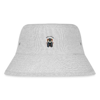 Black Labrador: "My Dog is My Therapist" - Stanley/Stella recycelter Bucket Hat - Grau meliert - Vorne