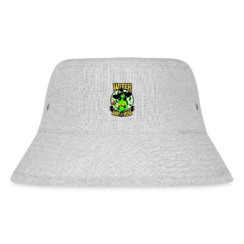 Hexenweg & Wie - Stanley/Stella recycelter Bucket Hat - Grau meliert - Vorne