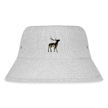 Hirsch - Stanley/Stella recycelter Bucket Hat - Grau meliert - Vorne