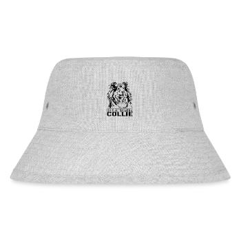 Langhaar Collie life is better Hunde Wilsigns - Stanley/Stella recycelter Bucket Hat - Grau meliert - Vorne