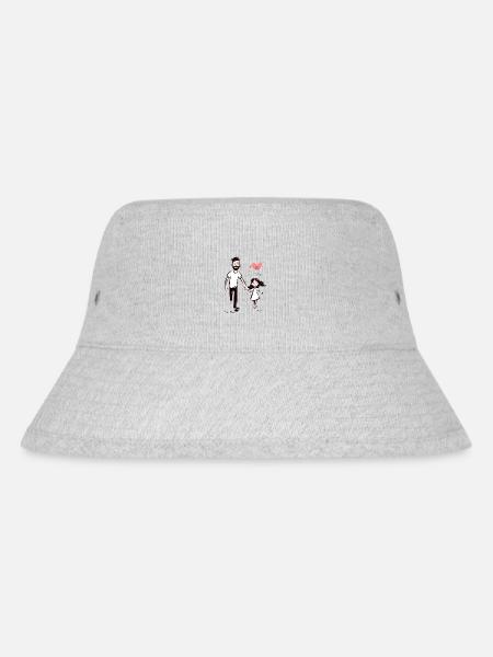 DAD AND DAUGHTER - Stanley/Stella Recycled Bucket Hat - heather grey