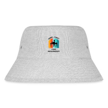 Physiotherapeut Humorvoll Geschenk Spruch Lustig - Stanley/Stella recycelter Bucket Hat - Grau meliert - Vorne