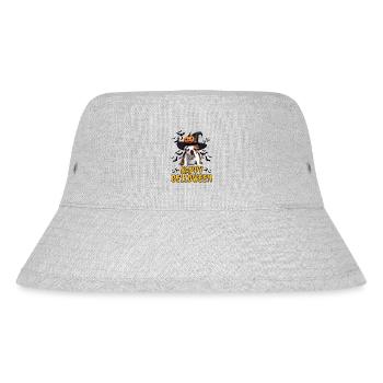 HAPPY BELLOWEEN Halloween Hund Hunde Bulldogge - Stanley/Stella recycelter Bucket Hat - Grau meliert - Vorne