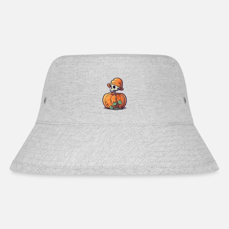 Kürbis 3 - Stanley/Stella recycelter Bucket Hat - Grau meliert