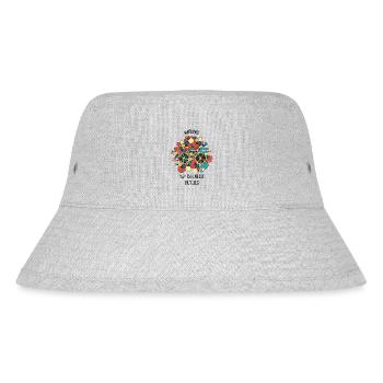 Fahrradwerkstatt Fahrradmonteurin Fahrrad - Stanley/Stella recycelter Bucket Hat - Grau meliert - Vorne