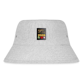 HAPPY NEW YEAR - Stanley/Stella Recycled Bucket Hat - heather grey - Front