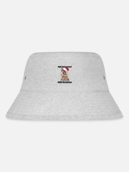 Französische Bulldogge Bully Frenchie Hund Hunde - Stanley/Stella recycelter Bucket Hat - Grau meliert