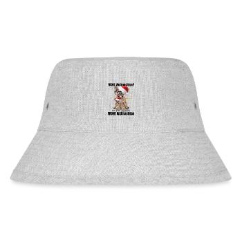 Französische Bulldogge Bully Frenchie Hund Hunde - Stanley/Stella recycelter Bucket Hat - Grau meliert - Vorne