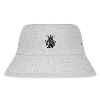 Japan Japanischer Samurai Krieger Oni Dämon - Stanley/Stella recycelter Bucket Hat - Grau meliert - Vorne
