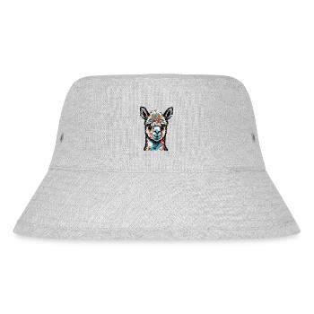 colorful alpaca - Stanley/Stella Recycled Bucket Hat - heather grey - Front