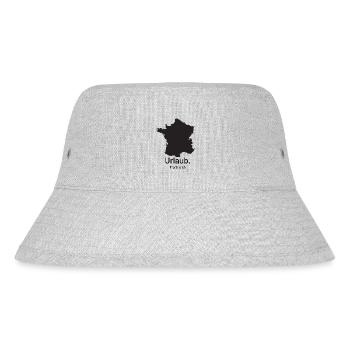 Frankreich. Urlaub. - Stanley/Stella recycelter Bucket Hat - Grau meliert - Vorne