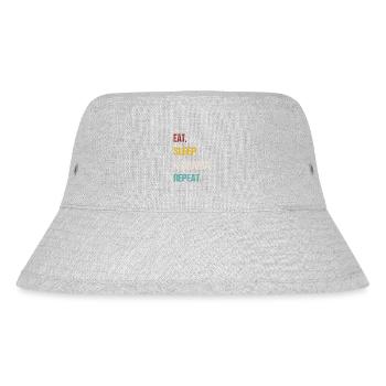 Eat Sleep K-Drama Repeat Korea Fan Movie T-shirt - Stanley/Stella recycelter Bucket Hat - Grau meliert - Vorne