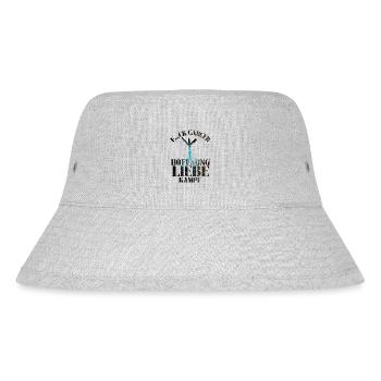 F...CK CANCER - HOFFNUNG, LIEBE & Kampf - Stanley/Stella recycelter Bucket Hat - Grau meliert - Vorne