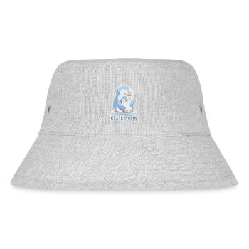 Beste Mama Pinguin Muttertag - Stanley/Stella recycelter Bucket Hat - Grau meliert - Vorne
