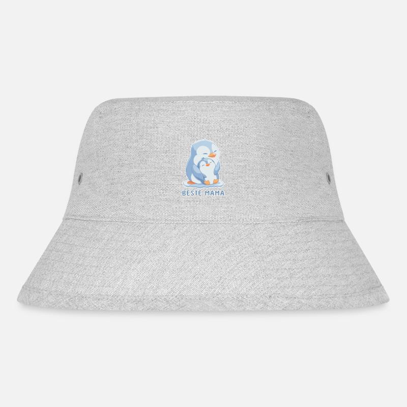 Beste Mama Pinguin Muttertag - Stanley/Stella recycelter Bucket Hat - Grau meliert