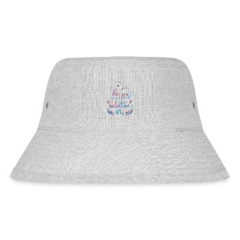 Love me Valentine Happy Valentines Valentines - Stanley/Stella Recycled Bucket Hat - heather grey - Front
