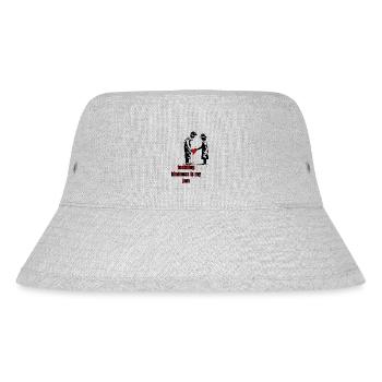 Street art ''teaching kindness is my jam'' - Stanley/Stella Recycled Bucket Hat - heather grey - Front