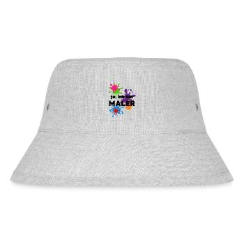 Ja ich bin Maler - Stanley/Stella recycelter Bucket Hat - Grau meliert - Vorne