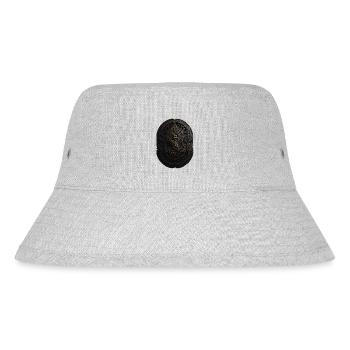 Mayan Black and Gold Monogram - Stanley/Stella Recycled Bucket Hat - heather grey - Front