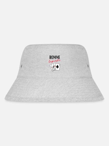Romme Experte - Stanley/Stella recycelter Bucket Hat - Grau meliert