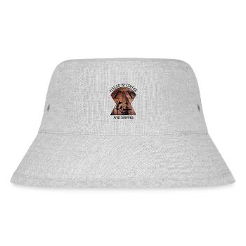 Carpenter, carpenter, carpenter, carpenter, craftsman, wood - Stanley/Stella Recycled Bucket Hat - heather grey - Front