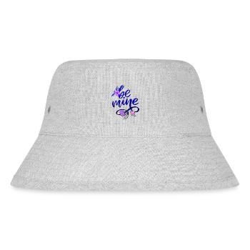 Schöne weibliche Malkunst Gesicht bunte Frau - Stanley/Stella recycelter Bucket Hat - Grau meliert - Vorne