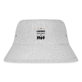 Die Legenden wurden 1969 geboren - Stanley/Stella recycelter Bucket Hat - Grau meliert - Vorne