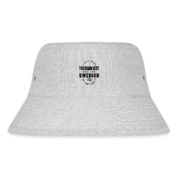 I'm Swedish Funny Swedish T Shirt - Stanley/Stella Recycled Bucket Hat - heather grey - Front