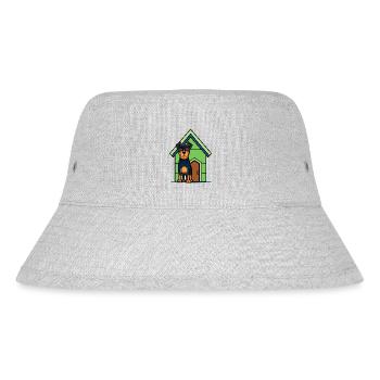Serious Rottweiler Guarding House - Stanley/Stella Recycled Bucket Hat - heather grey - Front