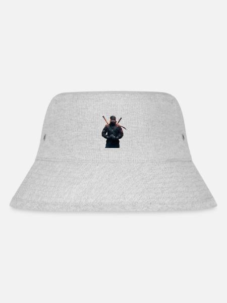 Ninja with swords - Stanley/Stella Recycled Bucket Hat - heather grey