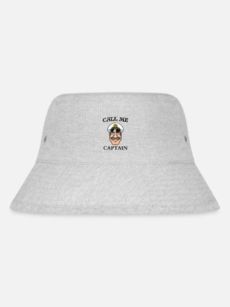 Call Me Captain - Stanley/Stella Recycled Bucket Hat - heather grey