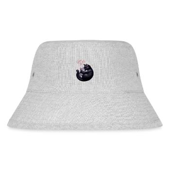 You and me black and grey chat - Stanley/Stella Recycled Bucket Hat - heather grey - Front