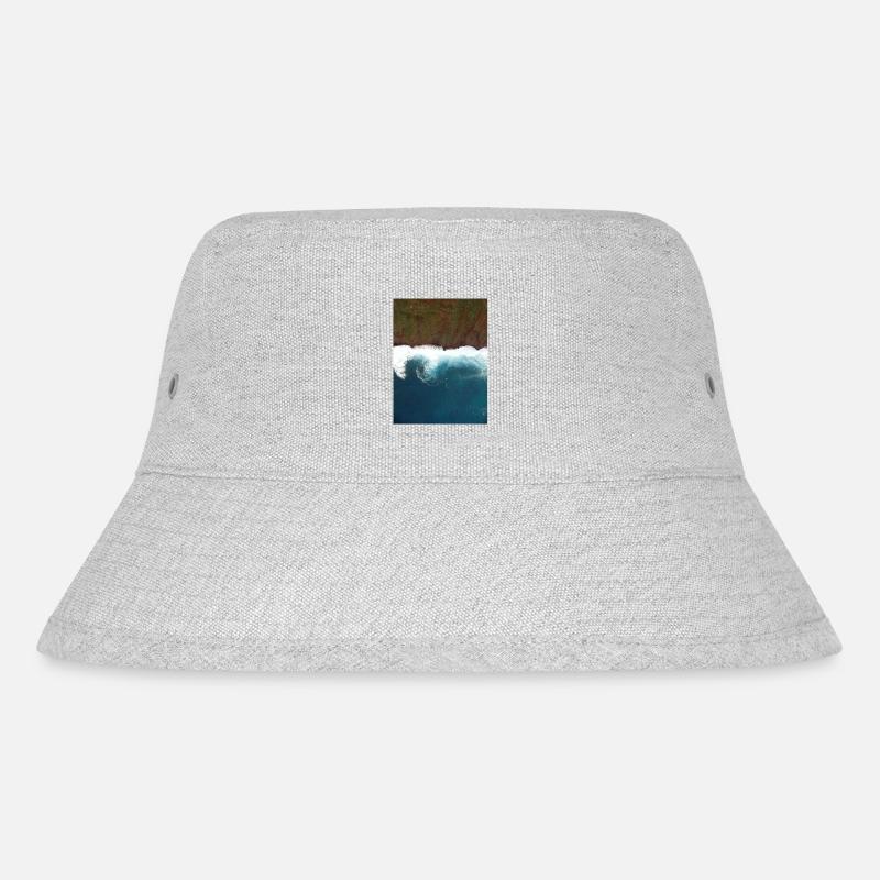 Steilküste am Meer - Stanley/Stella recycelter Bucket Hat - Grau meliert