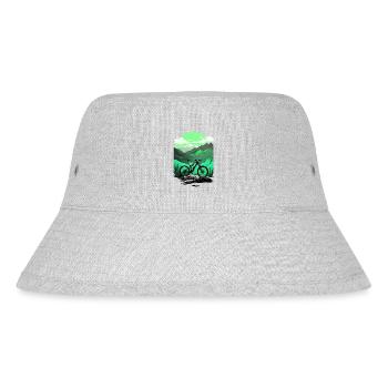 Radfahren, Fahrrad, Berg, Urlaub, Sommer, Urlaub, Urlaub, Berg - Stanley/Stella recycelter Bucket Hat - Grau meliert - Vorne