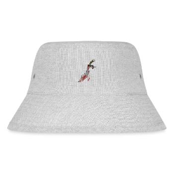Dolchmesser Dolch Blut Desisn 904 W - Stanley/Stella recycelter Bucket Hat - Grau meliert - Vorne