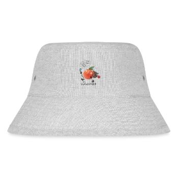 Wanderine auf Wanderschaft - Stanley/Stella recycelter Bucket Hat - Grau meliert - Vorne