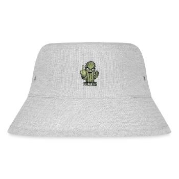 Fucktus Fick - Stanley/Stella recycelter Bucket Hat - Grau meliert - Vorne