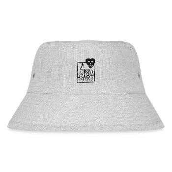 SkullHeart Logo Square Black - Stanley/Stella recycelter Bucket Hat - Grau meliert - Vorne