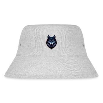 Cosmic Wolf - Stanley/Stella Recycled Bucket Hat - heather grey - Front