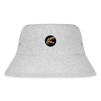 T Rex colorful5 - Stanley/Stella Recycled Bucket Hat - heather grey - Front