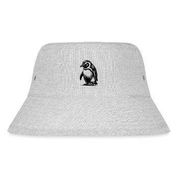 Cunning Clever Kids Pingouin Style de tatouage - Bob recyclé Stanley/Stella - gris chiné - Devant