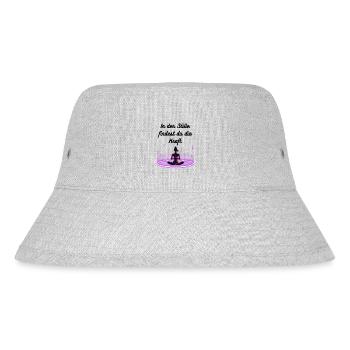 In silence you find strength - Stanley/Stella Recycled Bucket Hat - heather grey - Front
