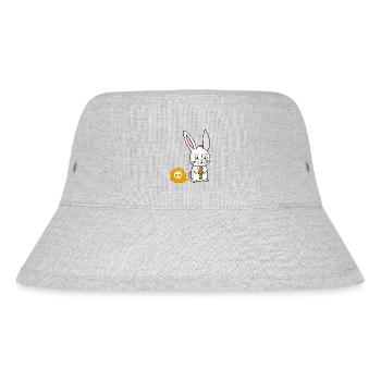 Ein Karottenfurz - Stanley/Stella recycelter Bucket Hat - Grau meliert - Vorne