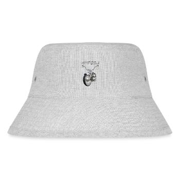 Bike in chrom - Stanley/Stella recycelter Bucket Hat - Grau meliert - Vorne