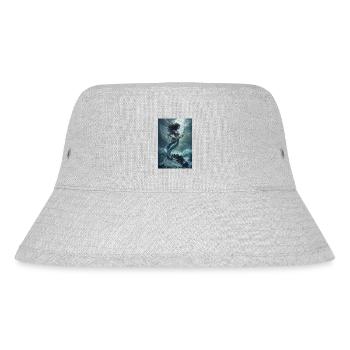 Mermaid Legend Myth Gift - Stanley/Stella Recycled Bucket Hat - heather grey - Front